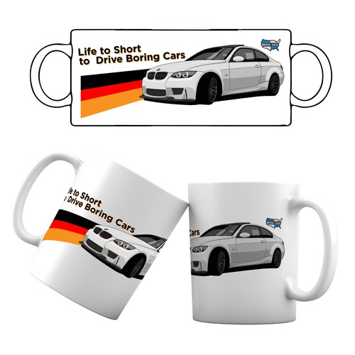 Coffee mug design for the bmw car club of america (full-wrap design), Cup  or mug contest