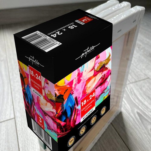 Clean, Professional, Not Boring Packaging Design For Canva Panels (artist material company) Design by Creativedzine