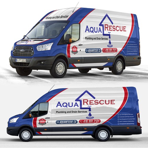 Aquarescue Van Wrap Design by AdrianC_Designer✅