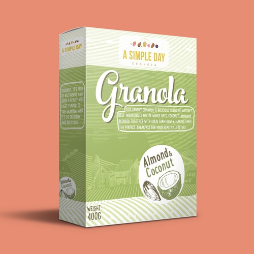 A Simple Day Granola Box Design Design by kec99