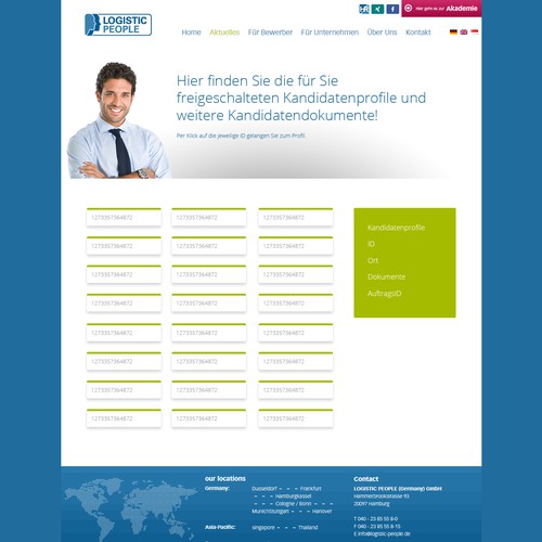 Landing page design contest entry by eeeh_aarrh