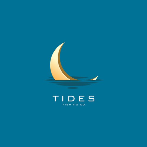 Design me a distinguishable simple moon for tides fishing company, Logo  design contest