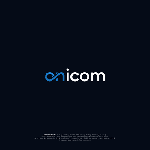 Create a modern, elegant, and professional logo for Onicom Design by BATHARA™