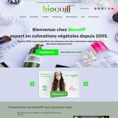 Diseño de página web propuesta en el concurso por Mohamed SE