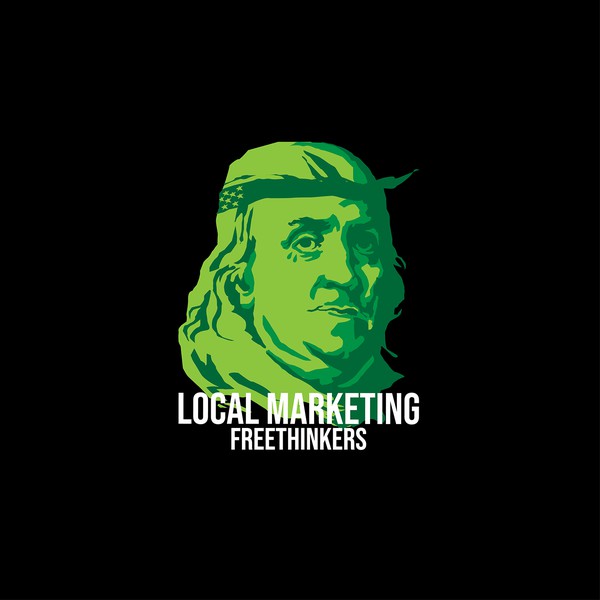 Diseño de Safwan Murtadha titulado "Local Marketing Freethinkers"