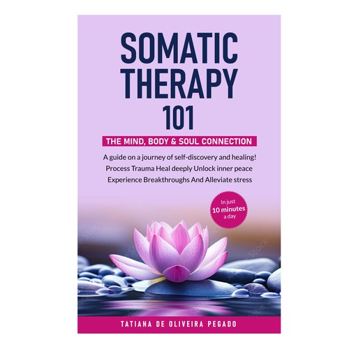 Beautiful & powerful book cover with a lotus flower design Design by 99_master