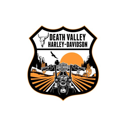 edgy harley-davidson logo Design by dan.elco09
