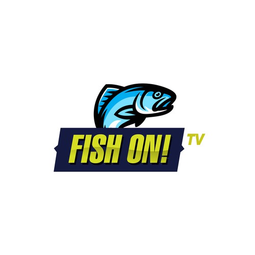 fun and exciting fishing TV channel logo that represents cool fishing contests Design by Elnur Isakov