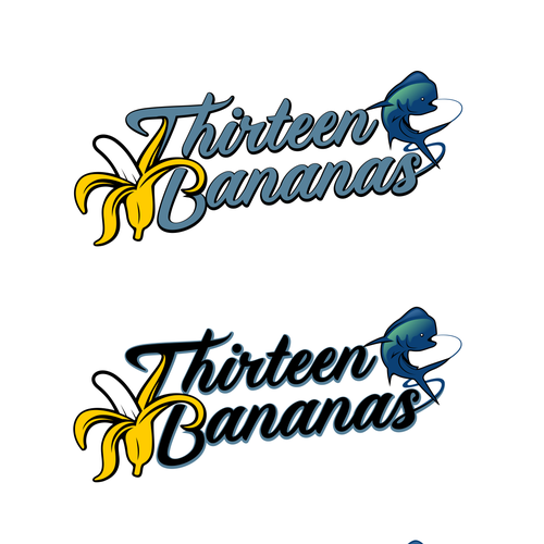 Thirteen Bananas Fishing Team Logo Design by AngkolJo