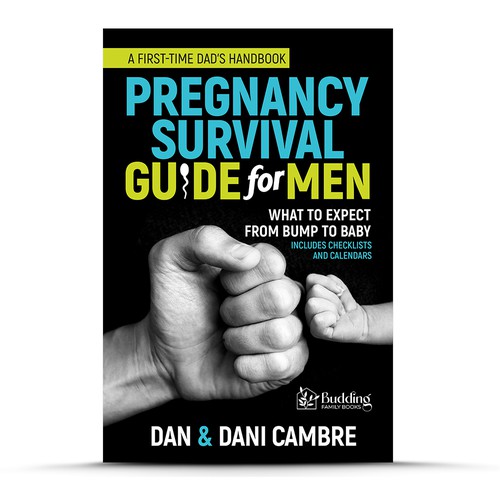 Bold yet Calming cover for a Pregnancy Guide for Men book Design by SUN Ideas!