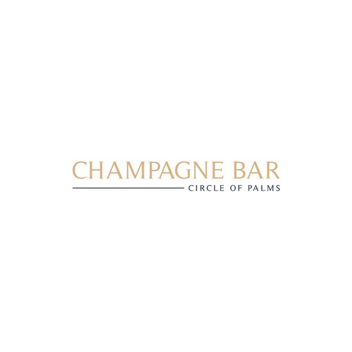 Luxury and modern Champagne Bar logo Design by subahman