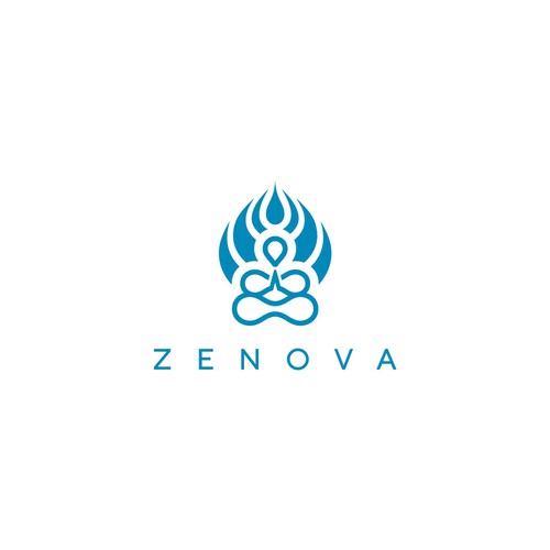 Zenova Logo: Revolutionary suite of health and wellness mobile apps Design by The Last Hero™