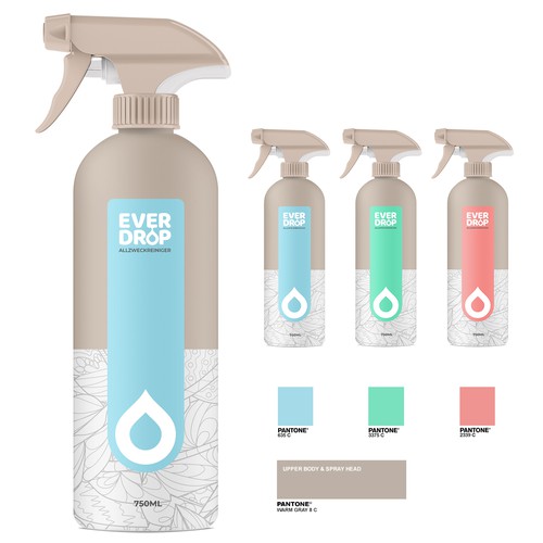 Diseño de Premium Spray Bottle and Packaging for Cleaning Supplies de gs-designs