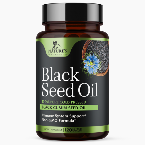 Natural Black Seed Oil Design Needed for Nature's Nutrition Design by Encephalon™