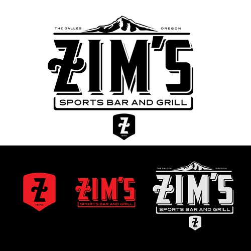 Modernized, bad ass logo for a small town sports bar! Design by pmo