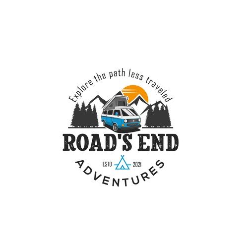 Logo for adventure van rental business Design by Vulfman