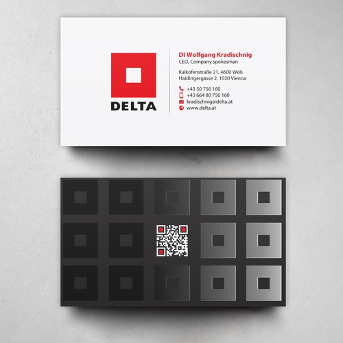 DELTA Business Card Relaunch Design by chandrayaan.creative