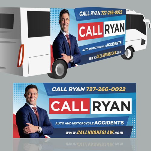 Bus Ad for Lawyer - Need diff styles Design réalisé par Dzhafir