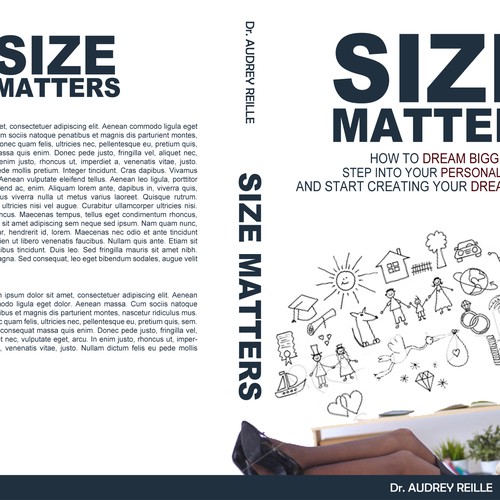 Design an Inspiring Book Cover for "Size Matters" on Dreaming Big! Design by VaMeDe