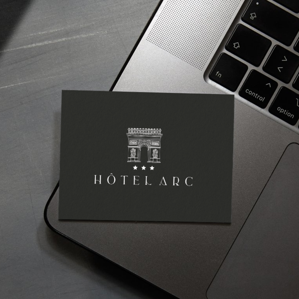 Logo for the Hotel Arc in Paris, France