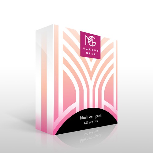 Makeup Geek Blush Box w/ Art Deco Influences Design by HollyMcA