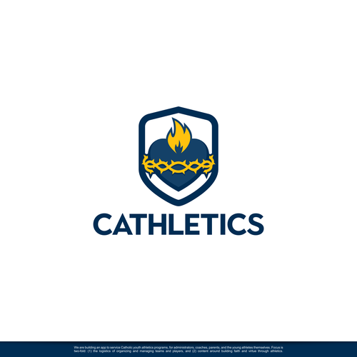 App branding: Christian Faith + Youth Athletics Design by DC | DesignBr