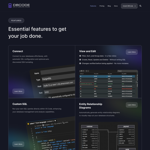 Features page design for existing web site Design by Badiii