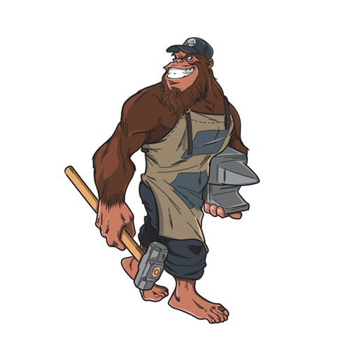 We need a Bigfoot mascot who is forging to showcase our brand Design réalisé par Xshand