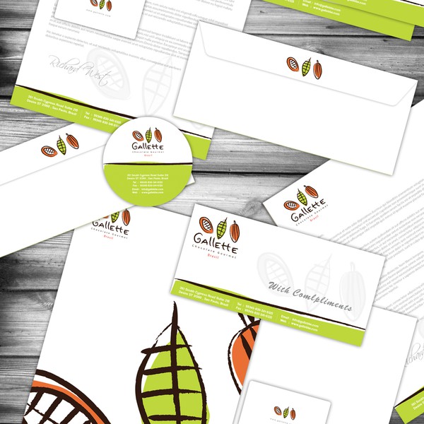 The chocolatier Gallette Stationery