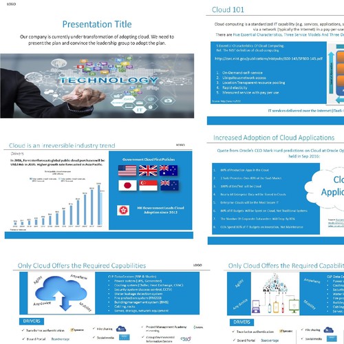 PowerPoint template contest entry by vwfh