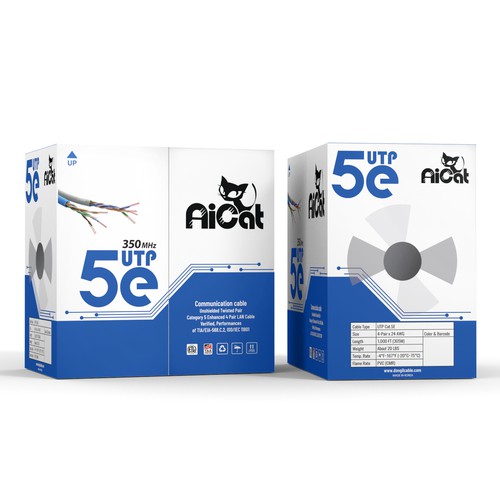 Ethernet Cable box design with modern style Design by Packagingholic