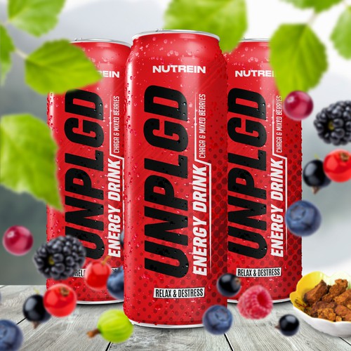 NEW ENERGY DRINK Design by Aleina Co.