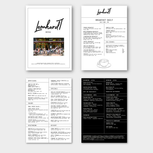 Menú propuesta en el concurso por Lopezmadesign