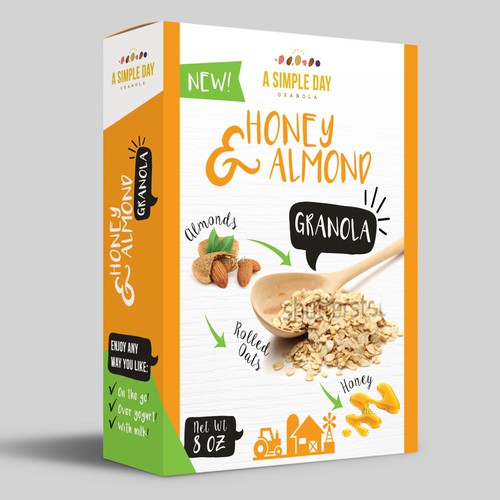 A Simple Day Granola Box Design Design by Jelena M.