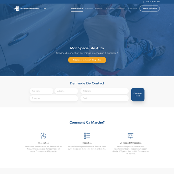 MSA Landing Web Page