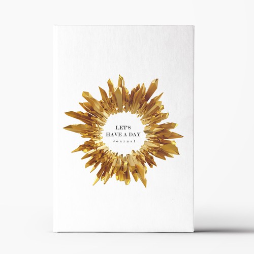 Minimalistic pinterest vibe for a self help journal cover Design by Trivuj