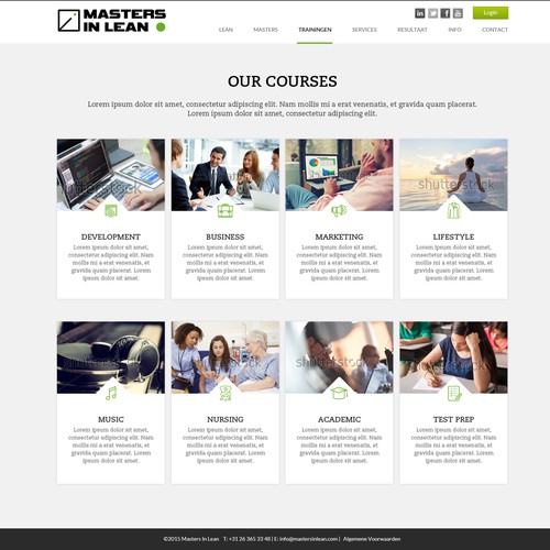 Website Design for Lean Trainers’ Online Training Platform Diseño de OMGuys™