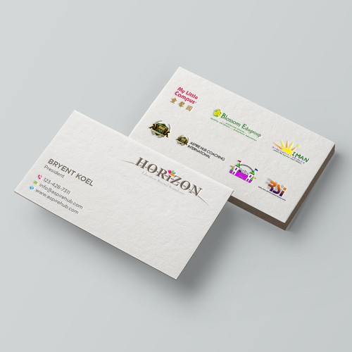 Impactful business card design for an educational platform Design by Taaiebah