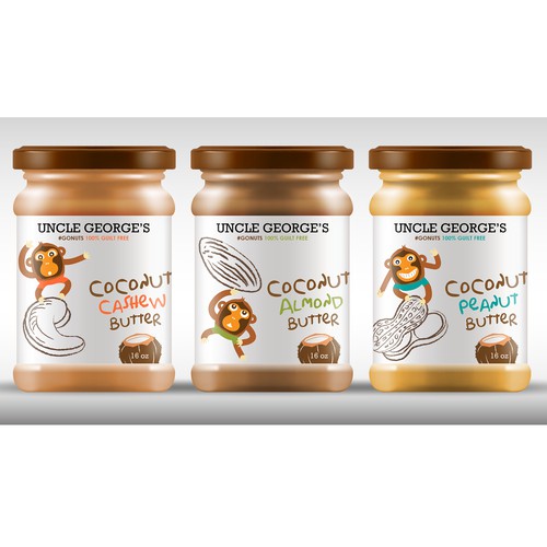 Nut butter label design Product label contest
