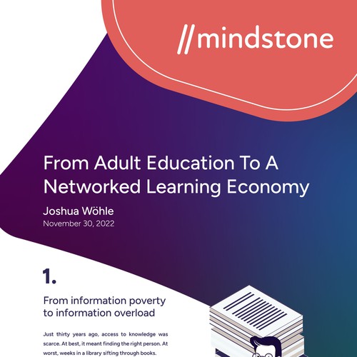Infographic: from education to learning economy Design by J.F