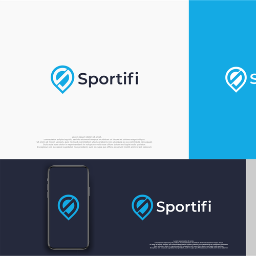 Design a sport app logo; app used for venue booking and player matching Design by zie zie