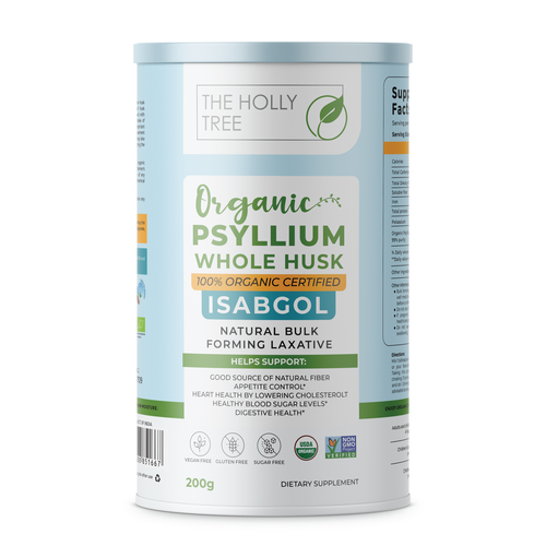 Organic Psyllium Whole Husk Label Design by Sayyed Jamshed