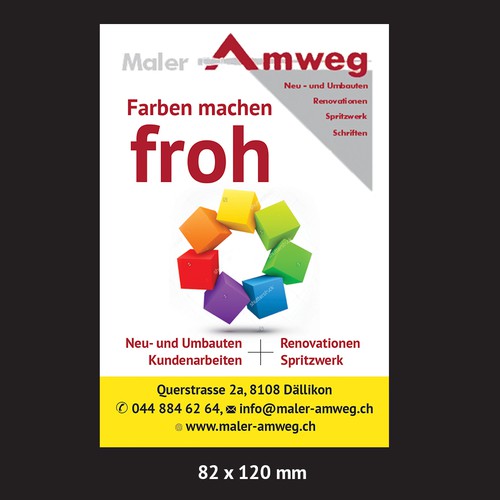 Postal, flyer o impreso propuesta en el concurso por Brushwork D' Studio