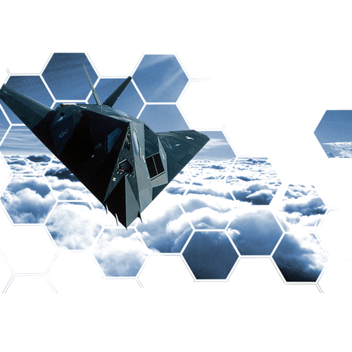 Tattoo with Stealth Bomber Design by 5291