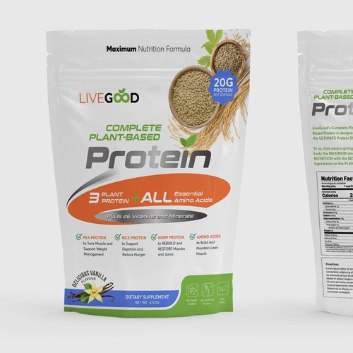 ***GUARANTEED PRIZE*** - LABEL DESIGN for Protein Powder -*****NEW***** Design by v6