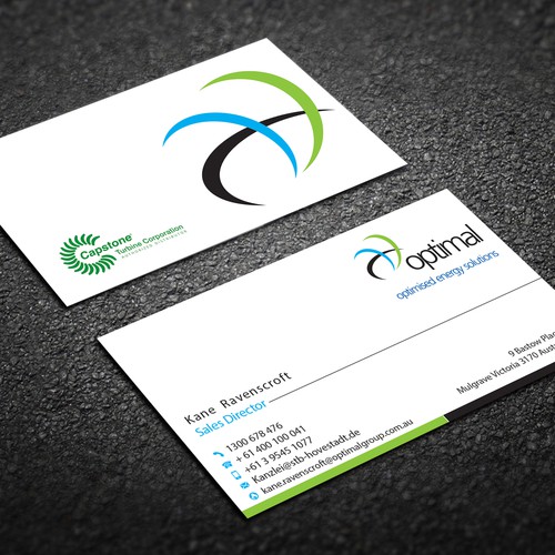 Create new business cards for Optimal Group Design réalisé par deviserpark