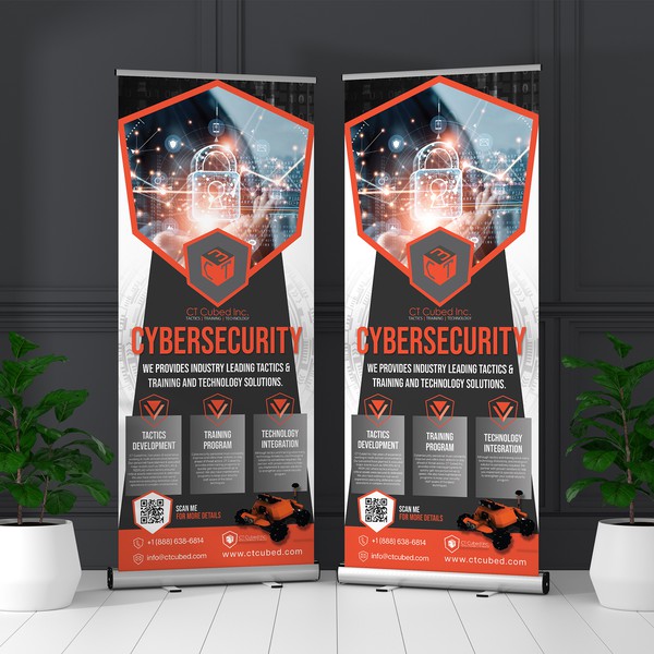 Design by Zuhaib Ashraf titled "Roll-up banner"