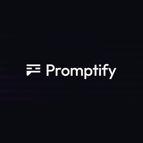 Modern, Simple and Sleek Logo for Promptify.com Design by Max Ch