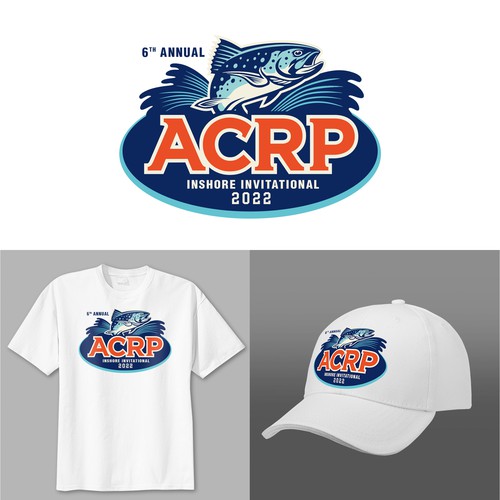 ACRP Fishing Tournament LOGO with fish illustration Design by eselwe