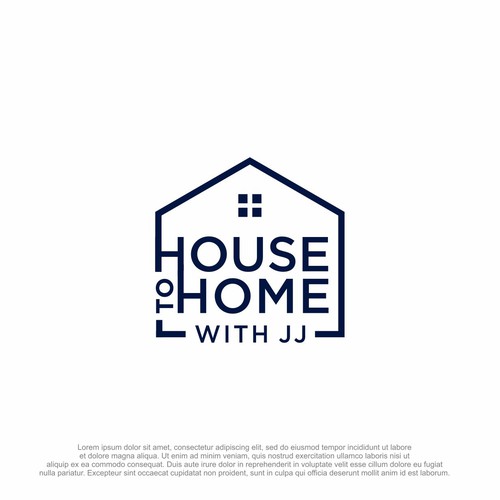 コンペ「"House to Home with JJ" REAL ESTATE AGENT LOGO!!」のデザイン by pronine9さん 